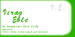 virag eble business card